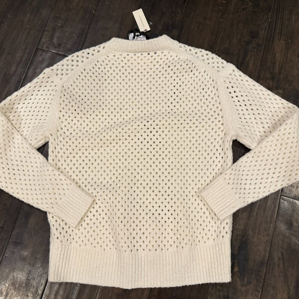 NWT Varley Grady Boucle Knit Sweater Cream - Picture 5 of 11